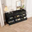 Commode 9 tiroirs 63 pouces, grande armoire de rangement avec tiroirs profonds-1926498231
