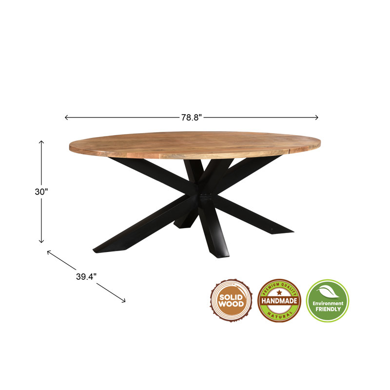 Table de salle à manger Syracuse, 30" H x 39.4" L x 78.8" W