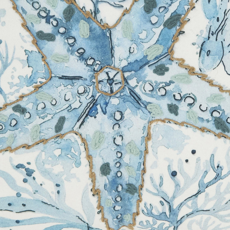 Charming Outdoor Starfish Pillow, No Insert