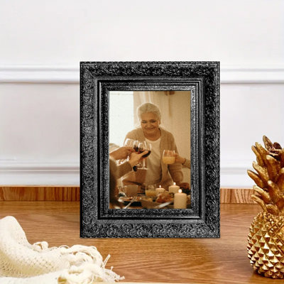 Cadre photo décoratif noir 1PC 5 po x 7 po avec profil décoratif