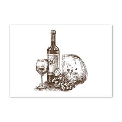 Wine And Snacks - Wrapped Canvas Print
