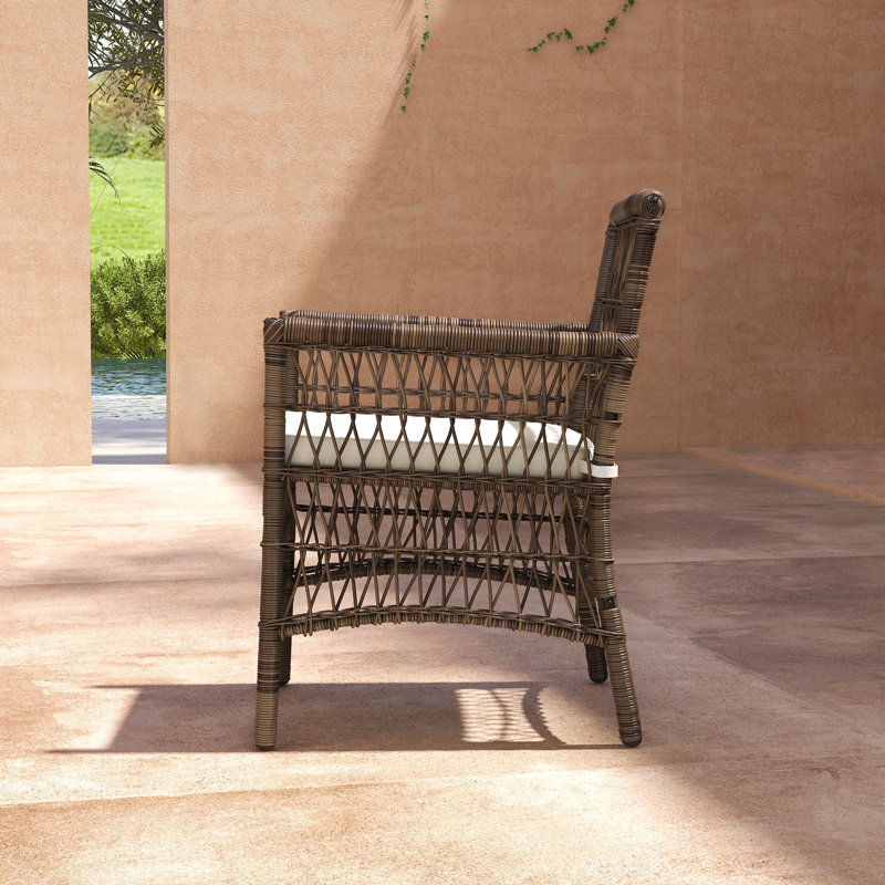 Chaise de terrasse avec coussin Arzoi