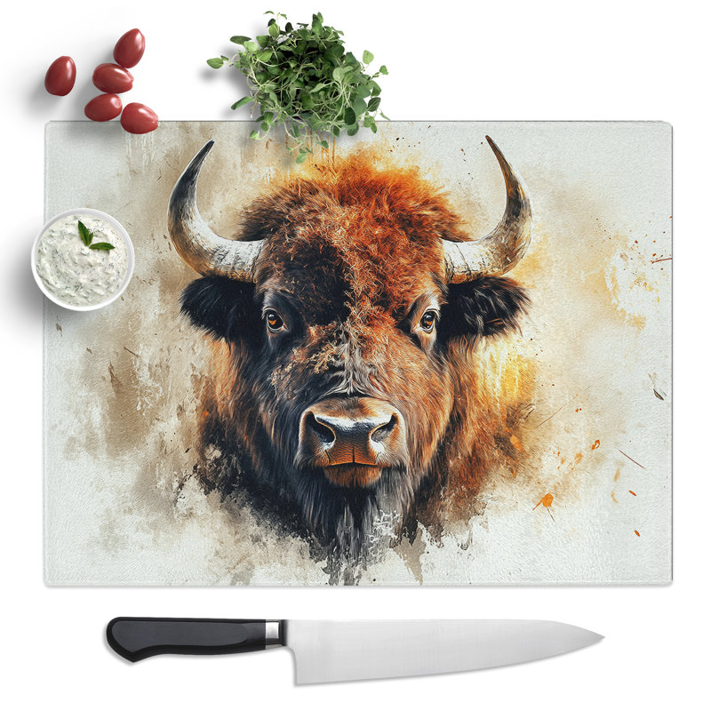 Bison Vol.6  Glass Chopping Board