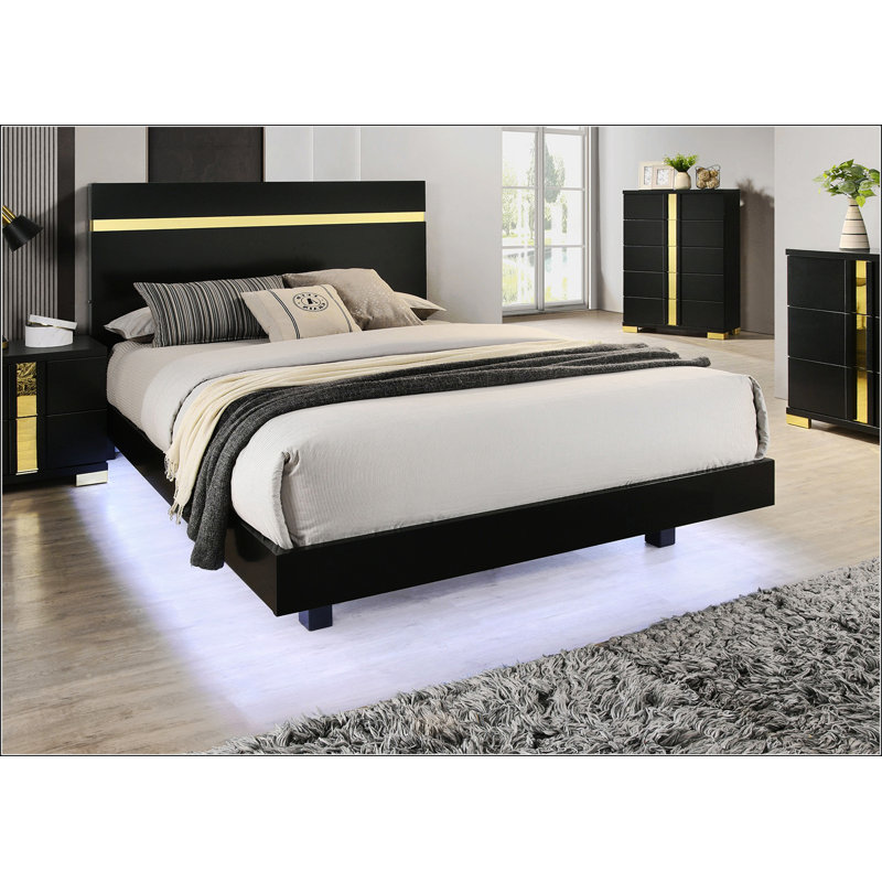 Black Eastern King Size Bed