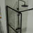 34" 3-Panel Shower Screen Door