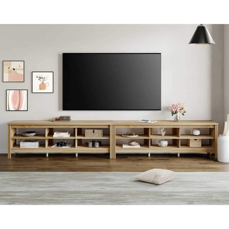 Crédence de rangement l 140 po Ashae, Chêne