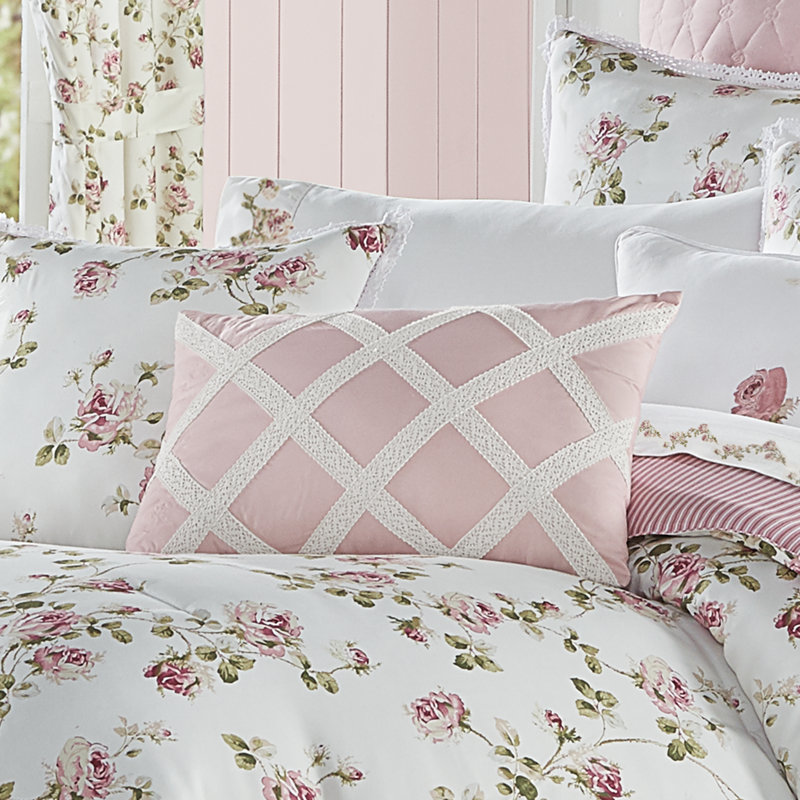 Rosemary Boudoir Decorative Throw Pillow, Pink