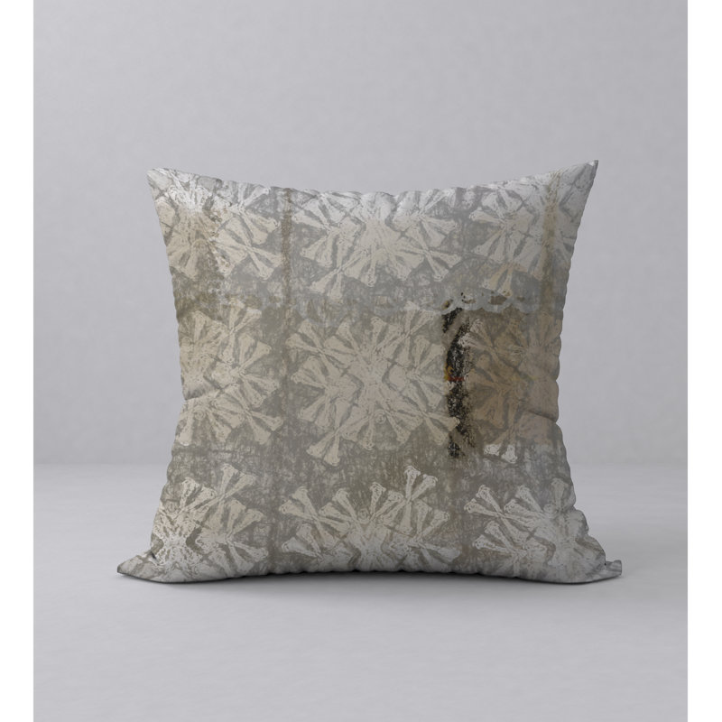 Abstract Reversible Throw Pillow, 18" x 18"