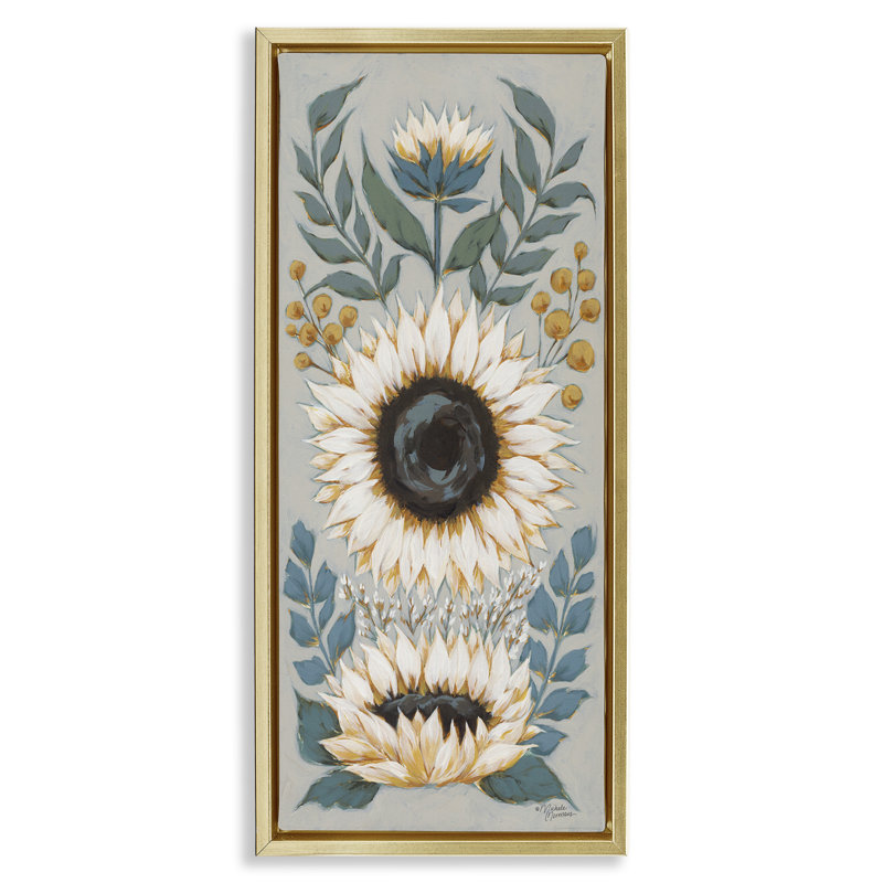 Fleurs de tournesol champêtre, Or, H 31 po x l 15 po