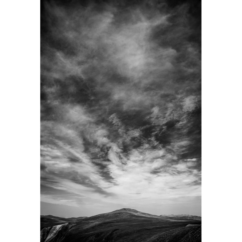 Wyoming Sky - Picture Frame Photograph on Paper , 47" H x 33" W, Black Framed