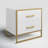 Patchell 19.7"H 2 Drawer Nightstand with Metal Frame-853194435