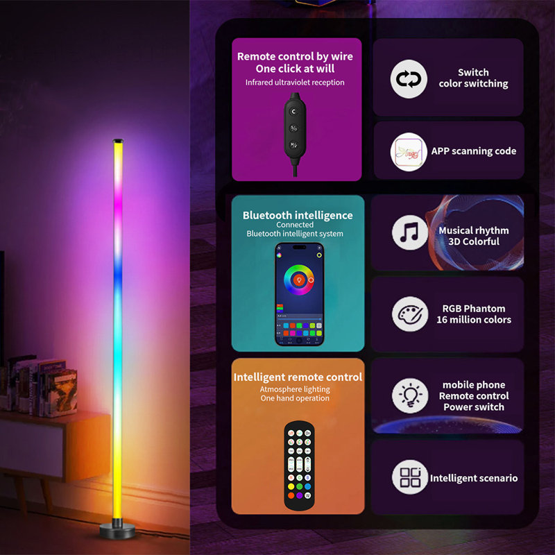 Amandra 48'' LED Column Floor Lamp
