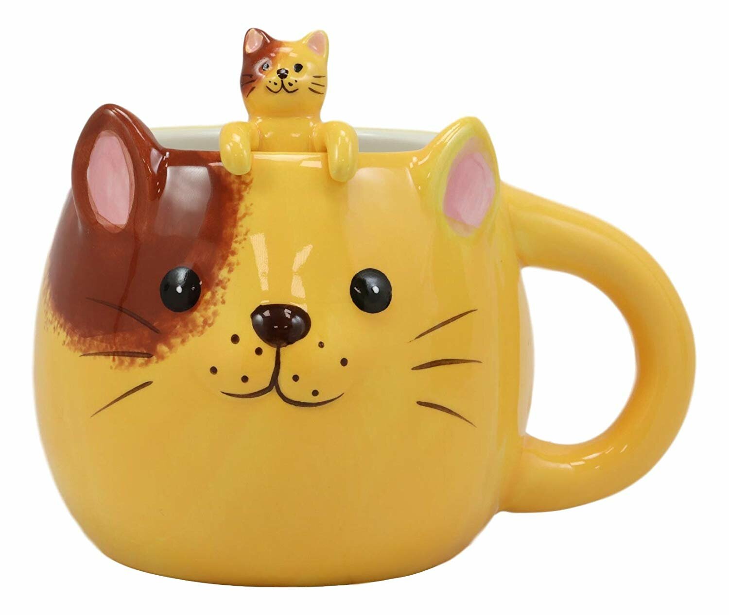 Creature Cups Mugs Yellow - Yellow Cat Mug