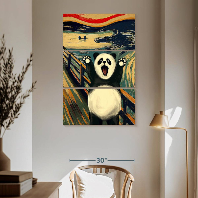 Brampt «The Scream With Panda», H 65 po x l 42 po