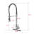 Commercial Modern Single Handle Spring High Arc Kitchen Faucet-125507964