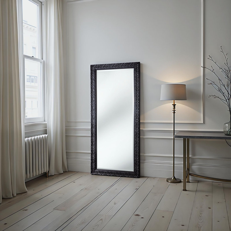 Rectangle Mirror, Black, 169 cm H x 77 cm W
