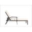 Chaise longue en aluminium coulé avec dossier réglable et roulettes pour un confort et un style modernes-208675993