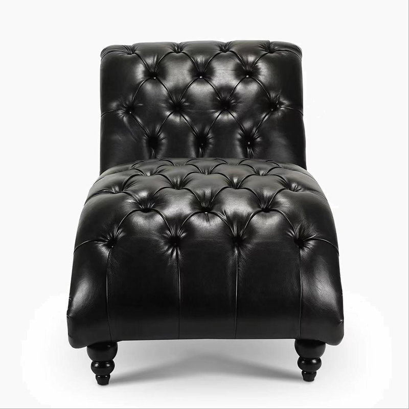Chaise longue sans accoudoirs touffetée