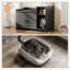 Enceinte cachée pour litière, meubles pour chat de ferme avec tablette de rangement pour la chambre à coucher, noir-1572393861