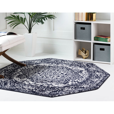 Tapis bleu marine Javert