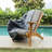 Bristol Teak Outdoor Adirondack Chair & Ottoman With Patio Cover-422648652
