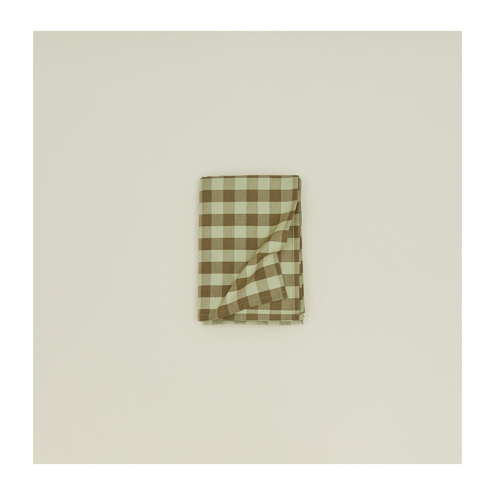Essential Gingham Tablecloth, Sage/Olive