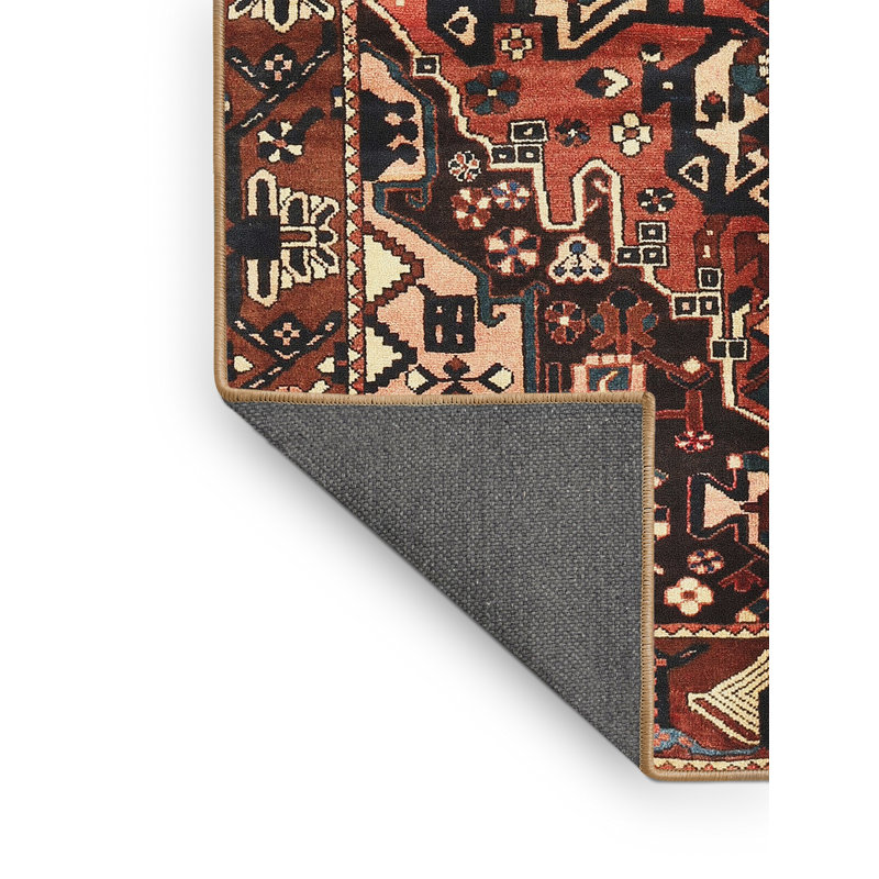Tapis brun Southwestern, Rectangle 5 pi x 7 pi
