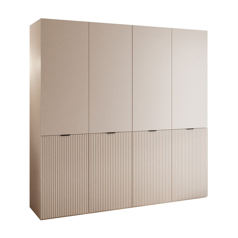 Manufactured Wood Wardrobe, Sandy Beige