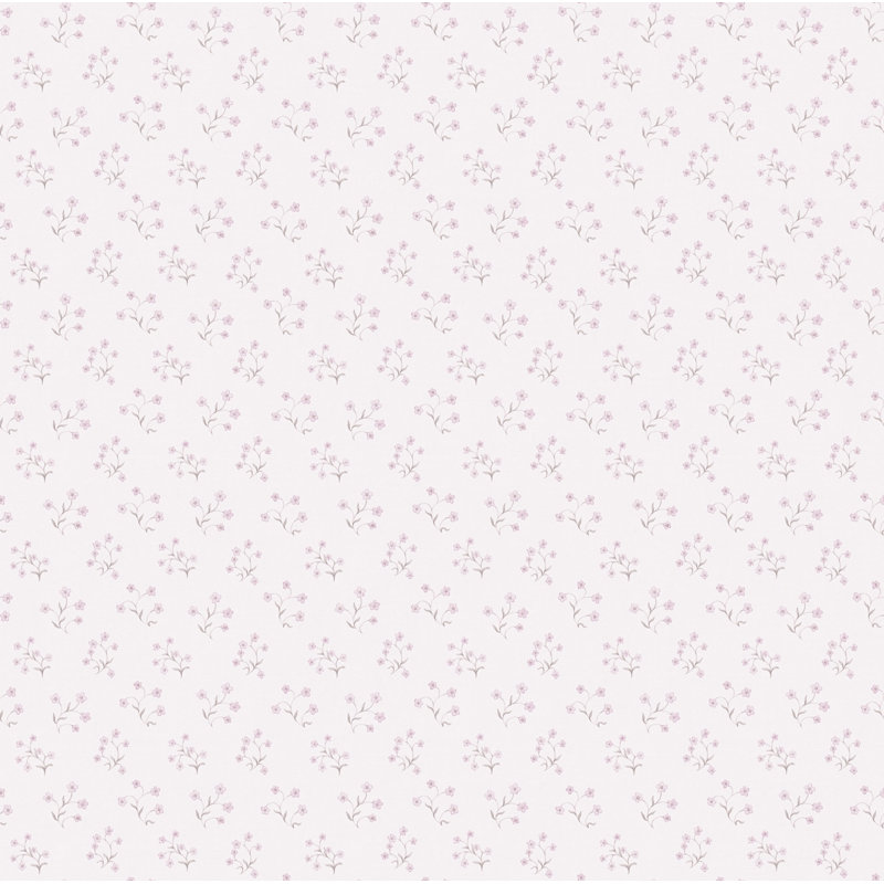 Maison Charme Floral Forget Me Not Motif 10.05m x 53cm Wallpaper Roll, Pink