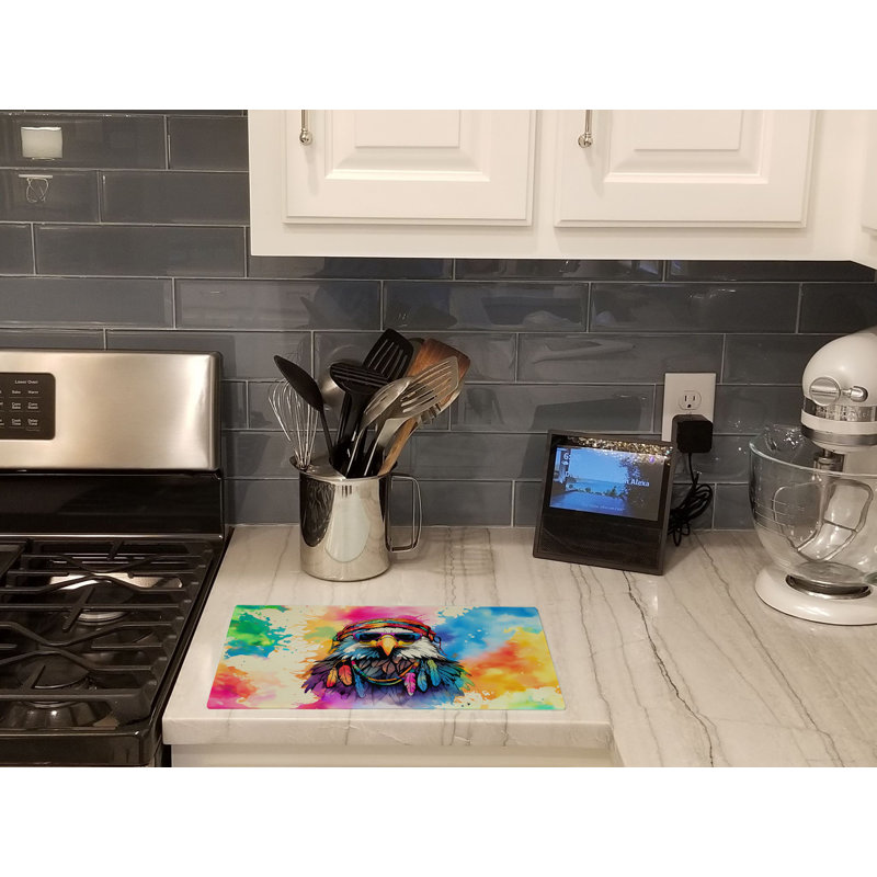 Hippie Animal Eagle Glass Cutting Board