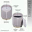 Tabouret de coiffeuse en velours avec design capitonné et rangement caché