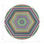 Sous-verres ronds en cuir Hex Dylan