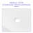 24"X16" White Ceramic Rectangular Vessel Bathroom Sink