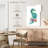 Green Seahorse Splash-47182126