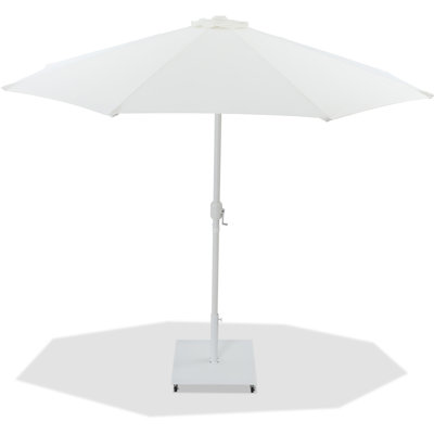 Parasol de patio en tissu / aluminium avec base Chavelle