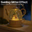 Snow Glitter Led Swirl Teapot