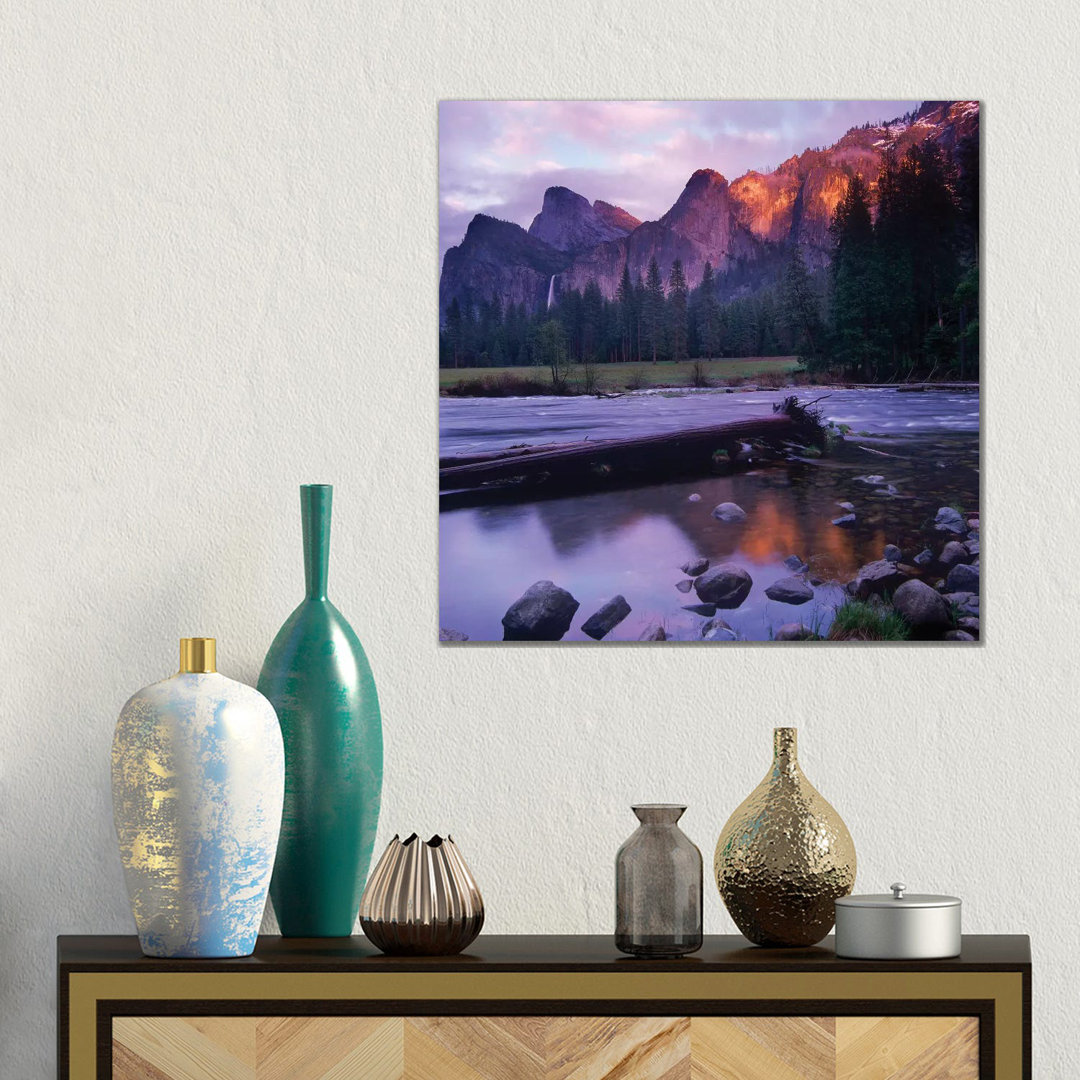 Bridal Veil Falls And The Merced River In Yosemite Valley, Yosemite National Park, California by Tim Fitzharris - Gallery-Wrapped Canvas Giclée on Can