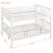 Full Over Full Bunk Bed With Ladder For Bedroom,Guest Room Furniture-White