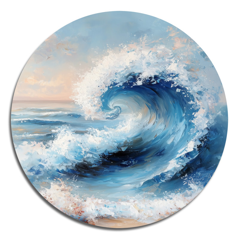 «Blue Coastal» par Coastal Waves, H 29 po x l 29 po