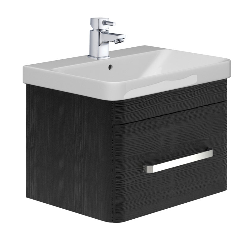 800 mm Single Vanity, Black