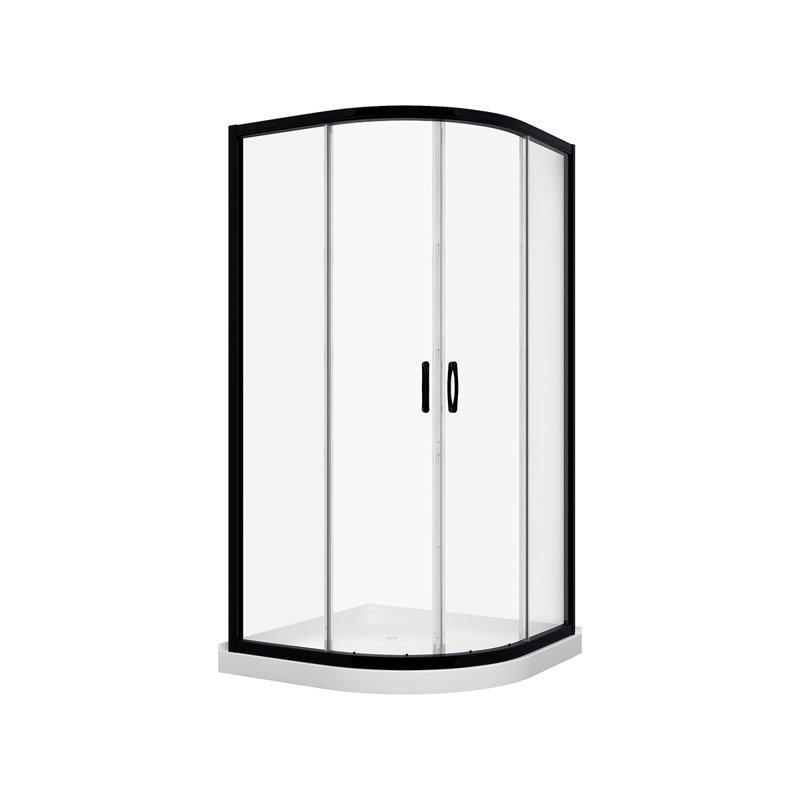 Cabine de douche à double glissière à cadre 38,5 po x H 75 po
