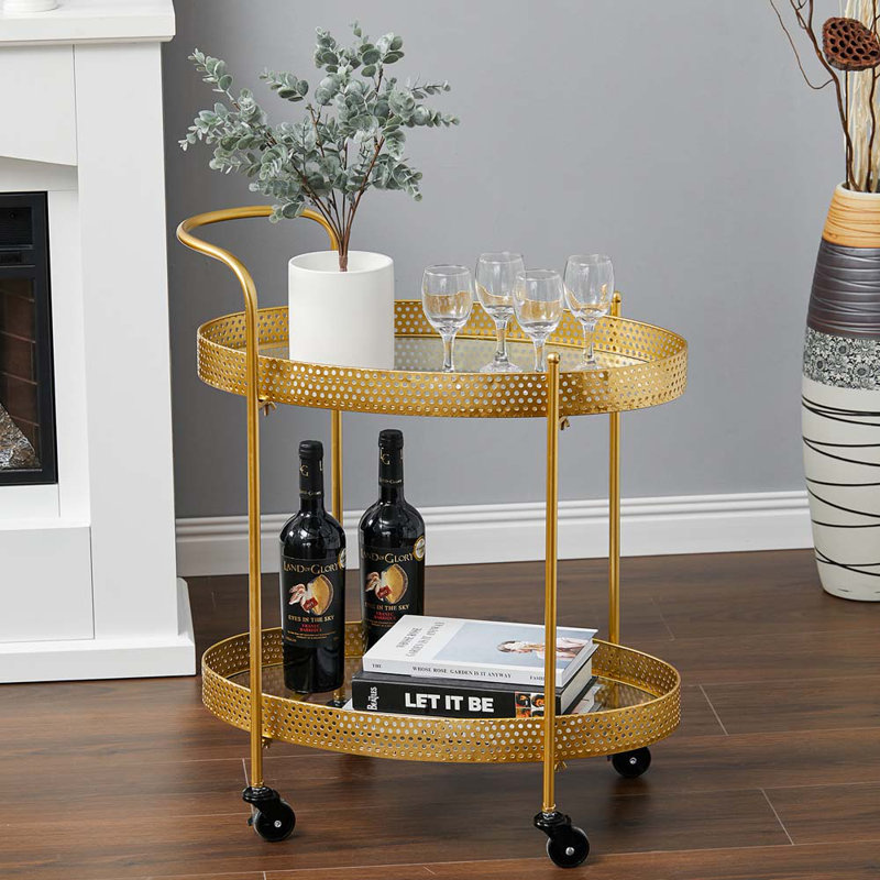 Acton Bar Cart, Gold