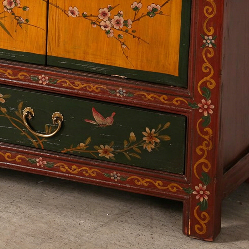 Nouvelle armoire peinte à la main de style chinois