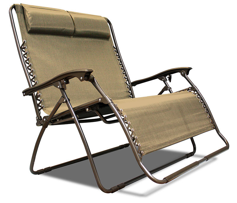Chaise de camping inclinable