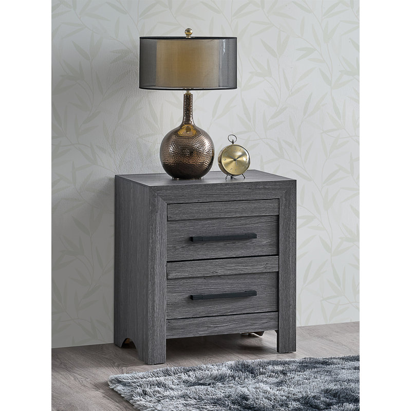Rustica G005203-N Table de chevet, Gris