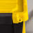 Iris 20 Qt./5 Gal. Heavy-duty Stackable Storage Tote in Black with Yellow Lid
