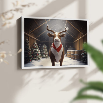Chirstmas Art-CMXLIV -Framed Print - Restickable