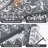 Outdoor Waterproof Plastic Straw Rug,Country Vintage Floral Carpet for RV,Patio,Backyard-344702440