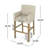 Amenata Upholstered Counter Stool with Solid Wood Frame-1886919942-1886919943
