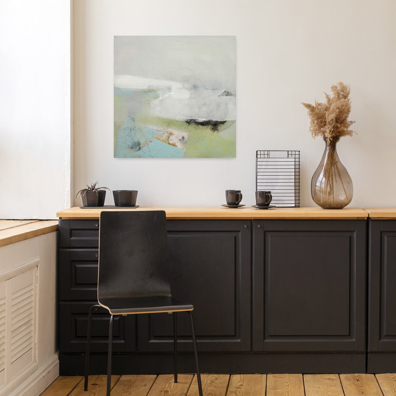 Retour à la maison, art abstrait contemporain, H 18 po x l 18 po